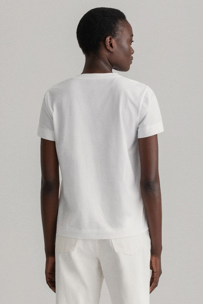 GANT Dahlia Print T-Shirt - White