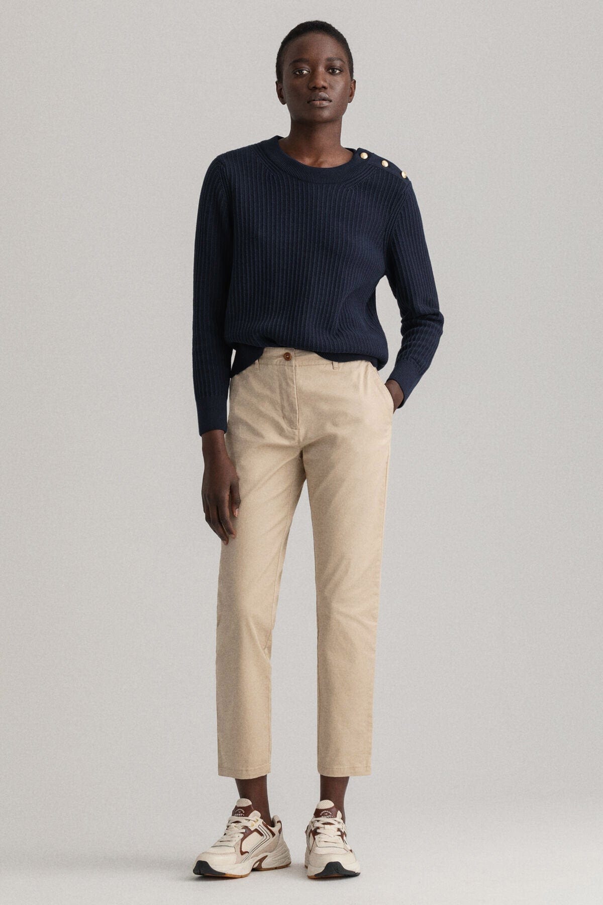 GANT Fryda Slim Fit Classic Chinos - Dry Sand