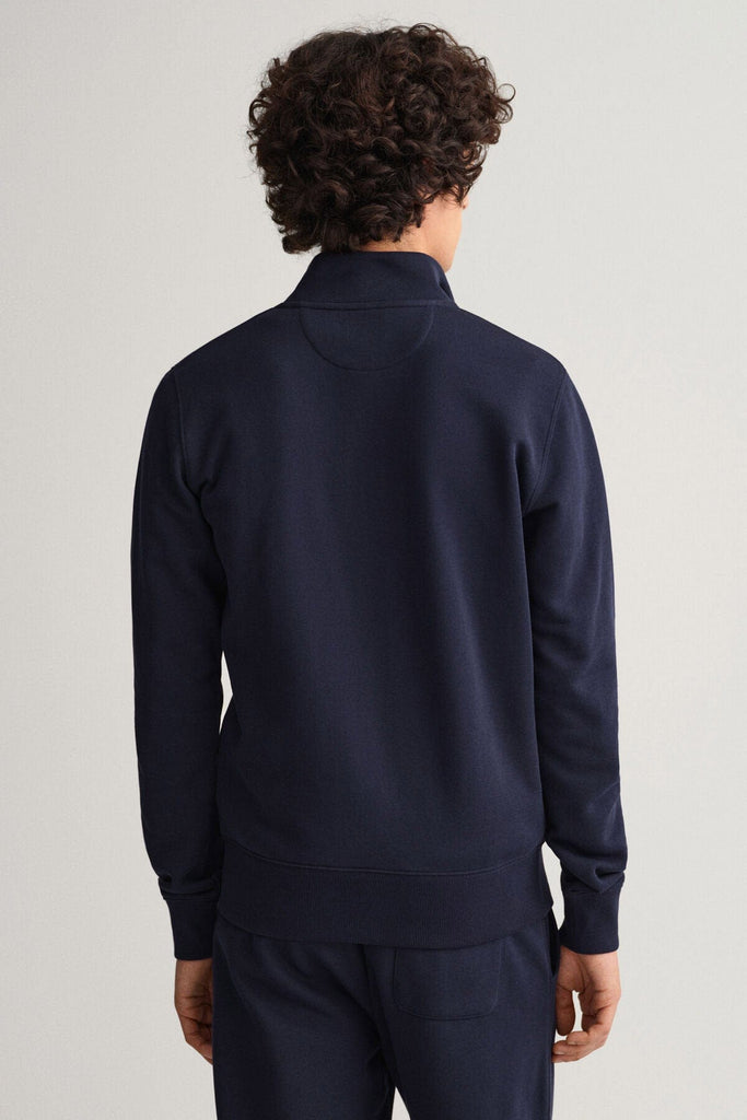 GANT Full Zip Sweatshirt - Evening Blue
