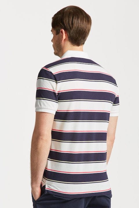 GANT Multi Stripe Polo Shirt - Eggshell