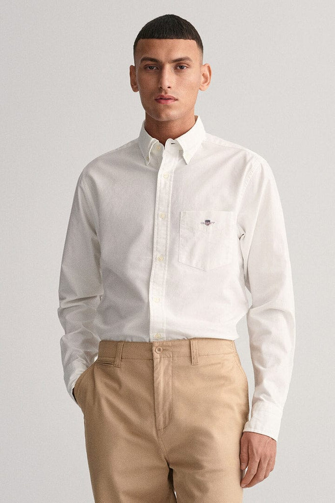 GANT Regular Fit Oxford Shirt - White