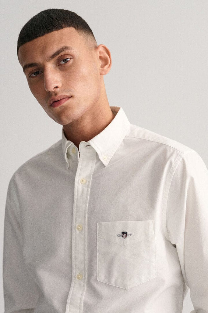 GANT Regular Fit Oxford Shirt - White