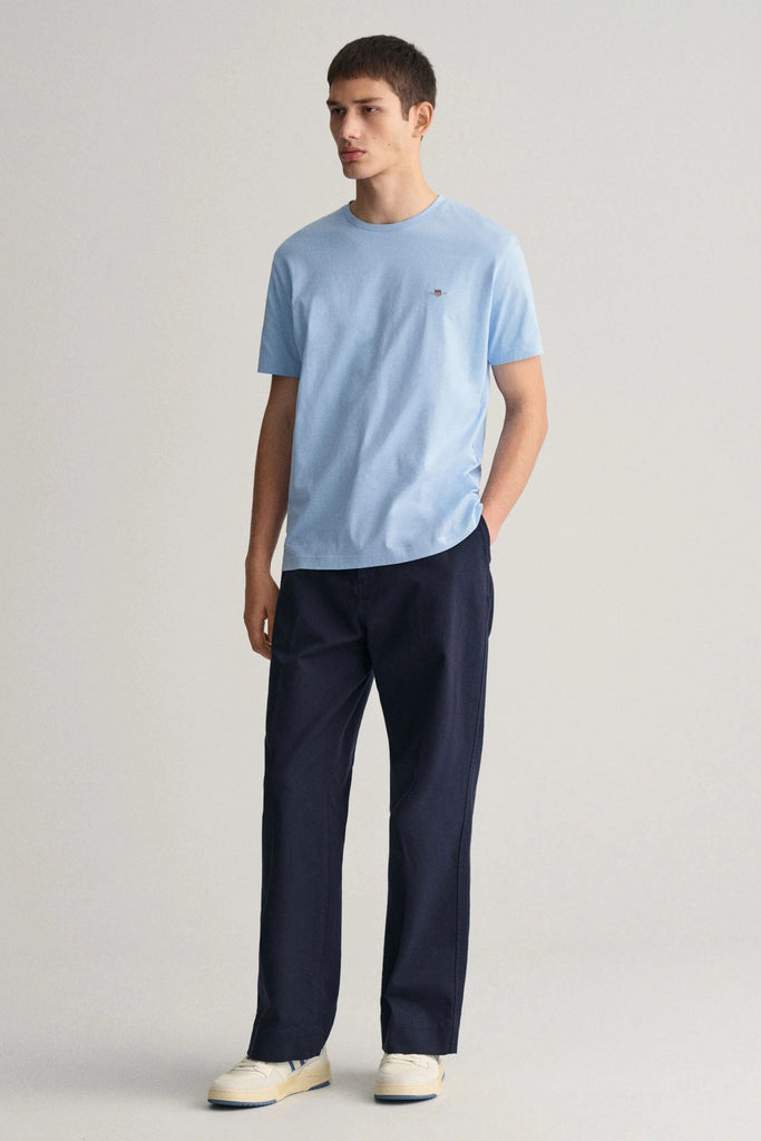 GANT Shield Regular Fit T-Shirt - Capri Blue