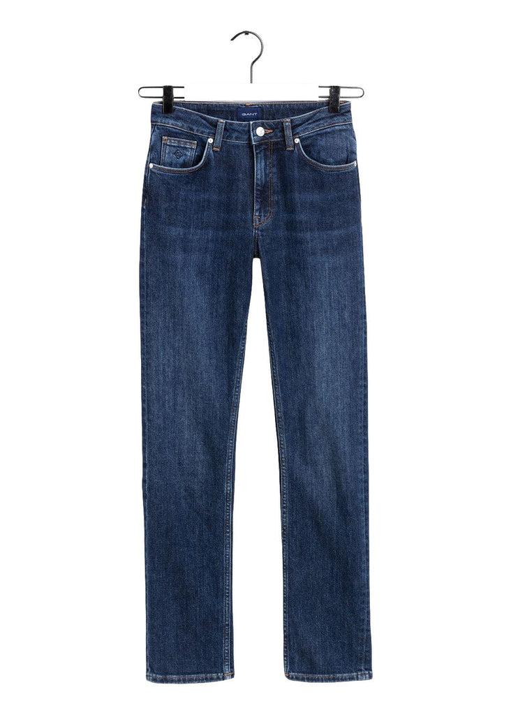 GANT Slim Fit Classic Jeans - Mid Blue Worn In