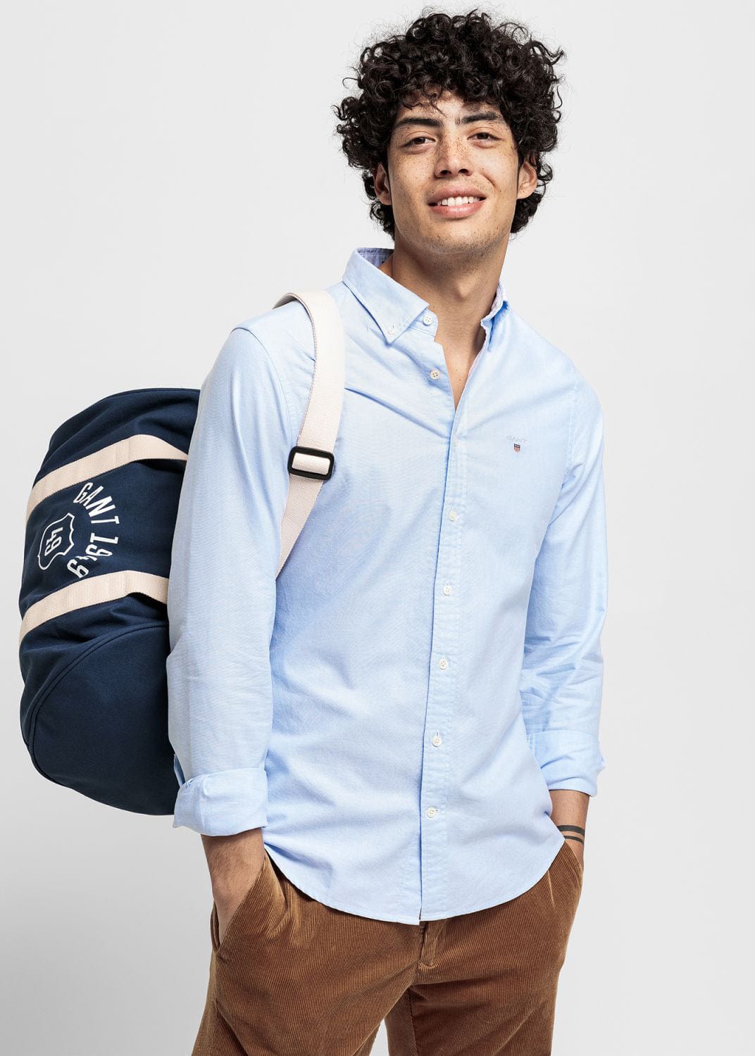 GANT Slim Fit Oxford Shirt - Capri Blue