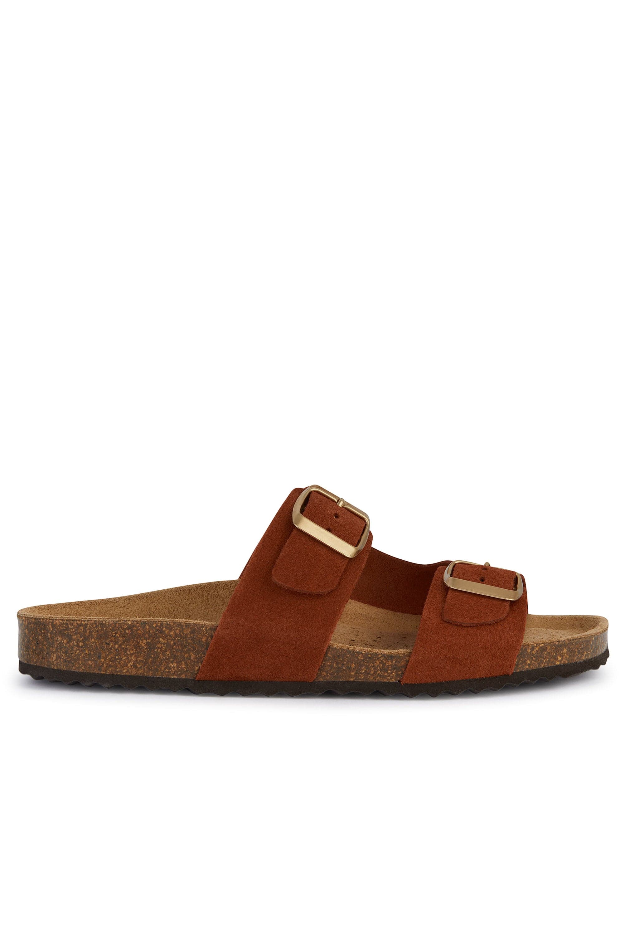 Geox Brionia Suede Leather Sandals - Brick