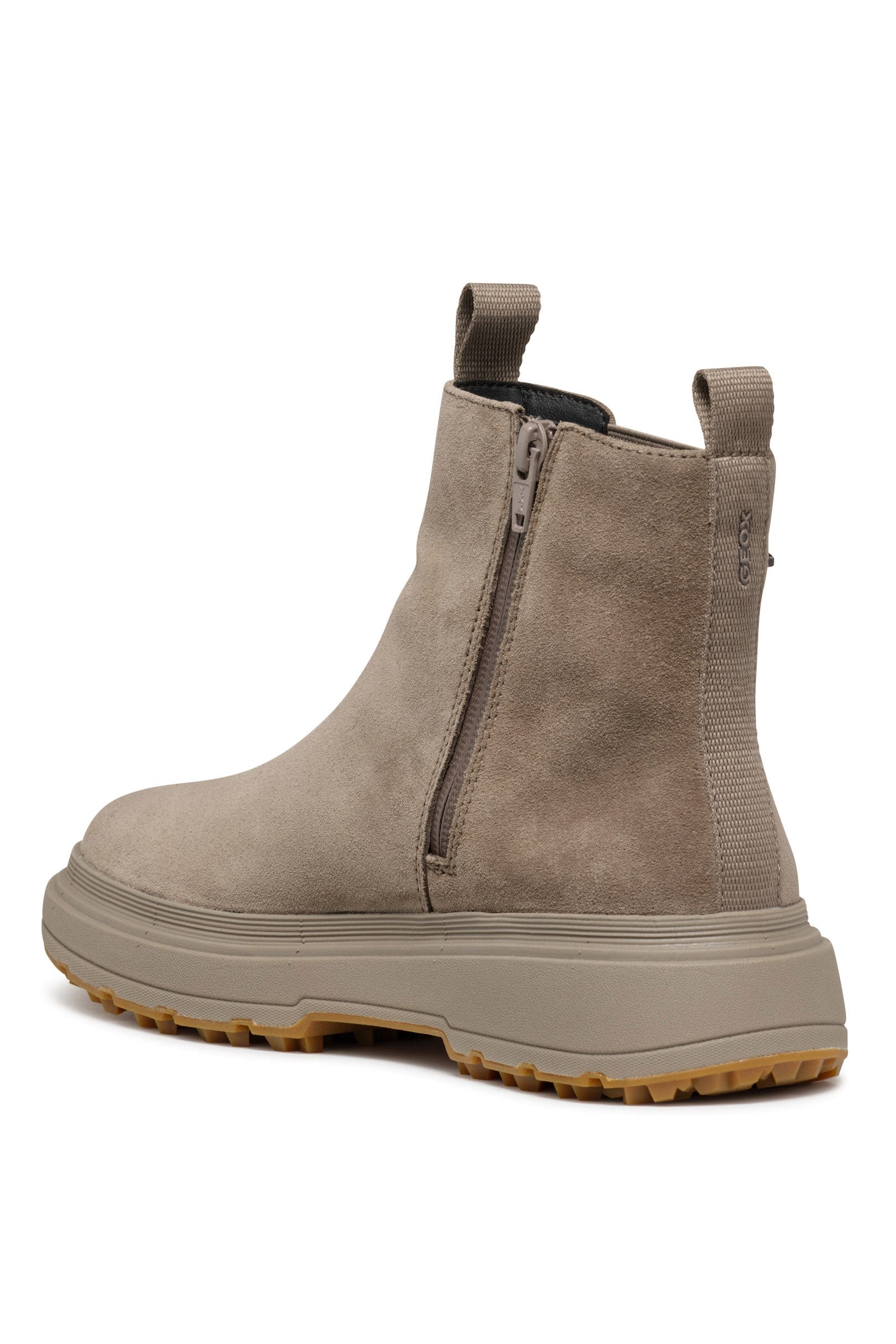 Geox Lamidie Grip ABX Waterproof Suede Ankle Boots - Taupe