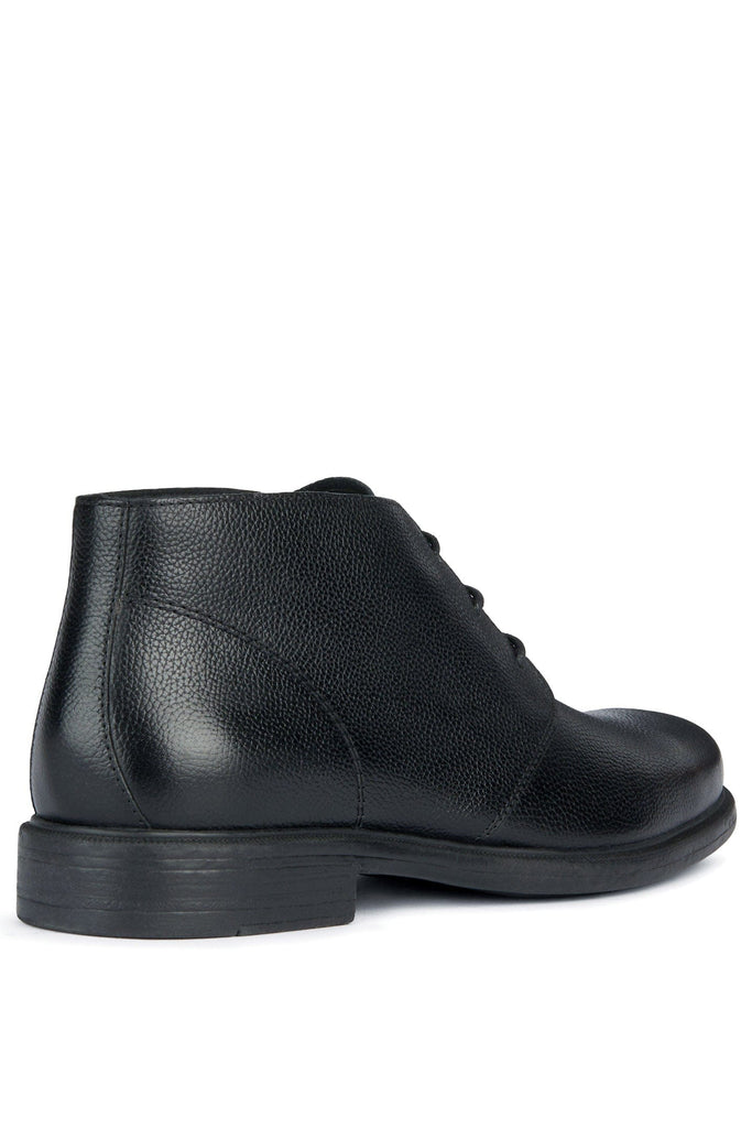 Geox Men's Terence Tumbled Leather Ankle Boots - Black