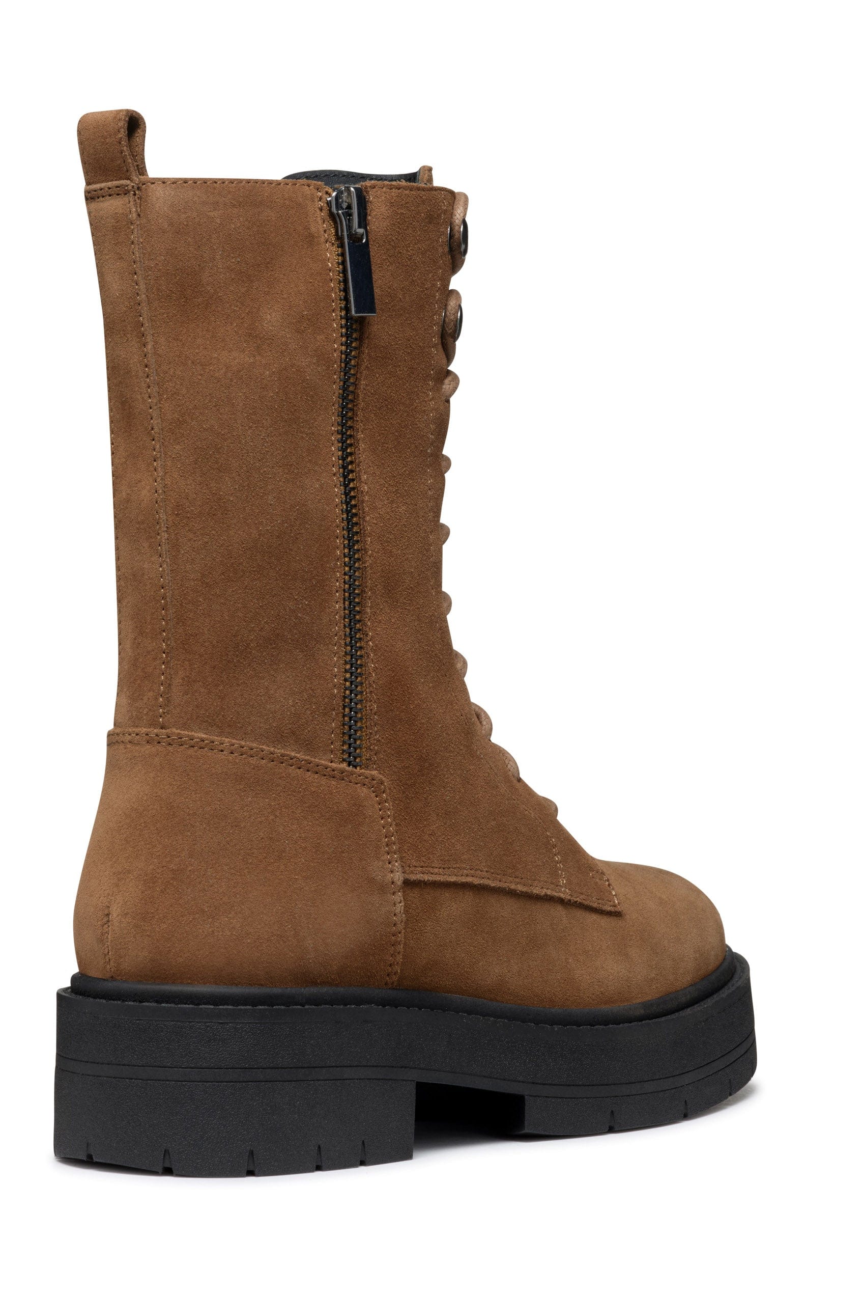 Geox Spherica EC7 Suede Ankle Boot - Mud