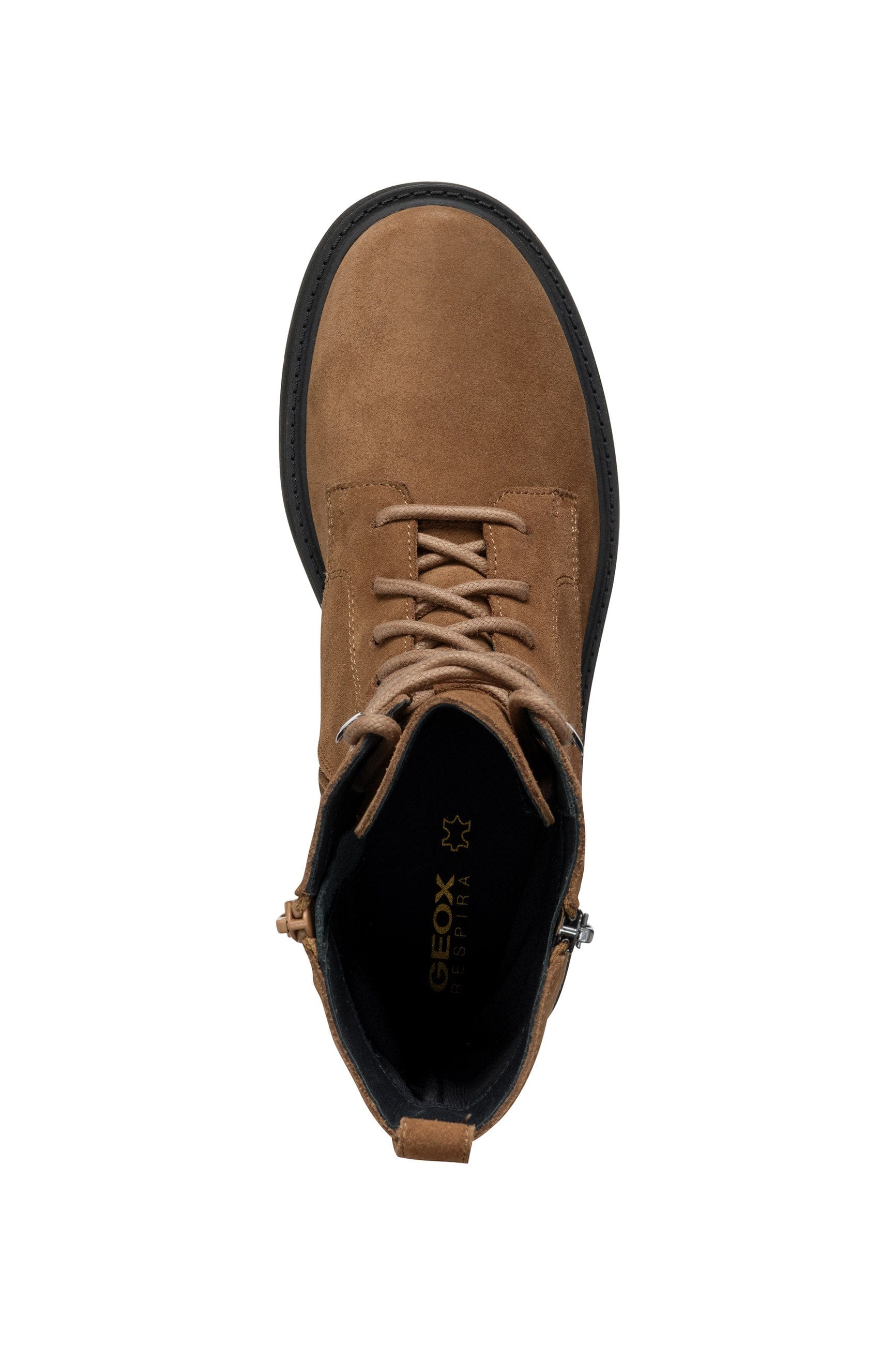 Geox Spherica EC7 Suede Ankle Boot - Mud