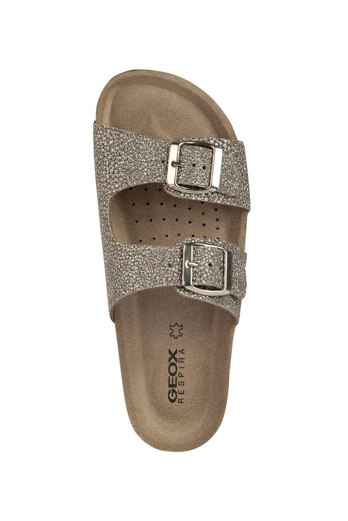 Geox Womens Brionia Slide Sandals - Sand
