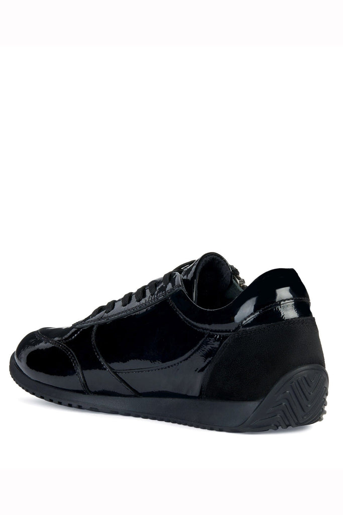 Geox Womens Calithe A Nappa & Suede Trainers - Black