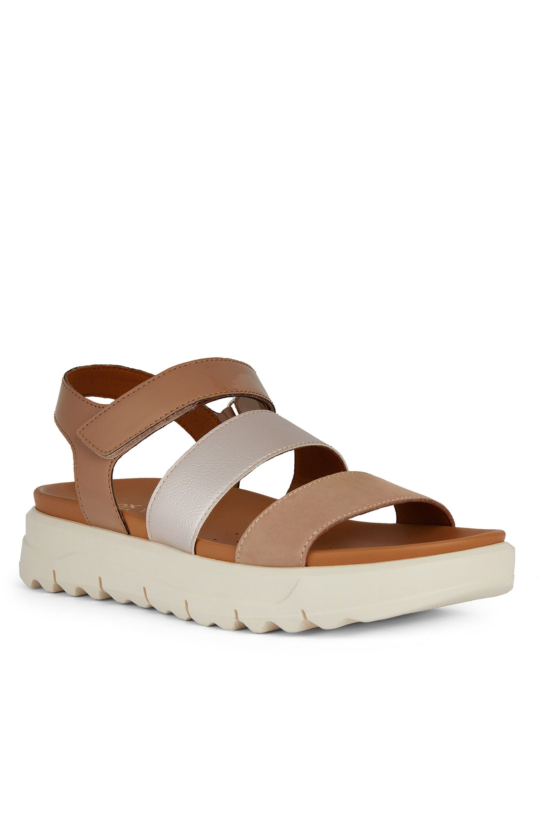 Geox Xand 2.1 Flatform Sandals - Nude