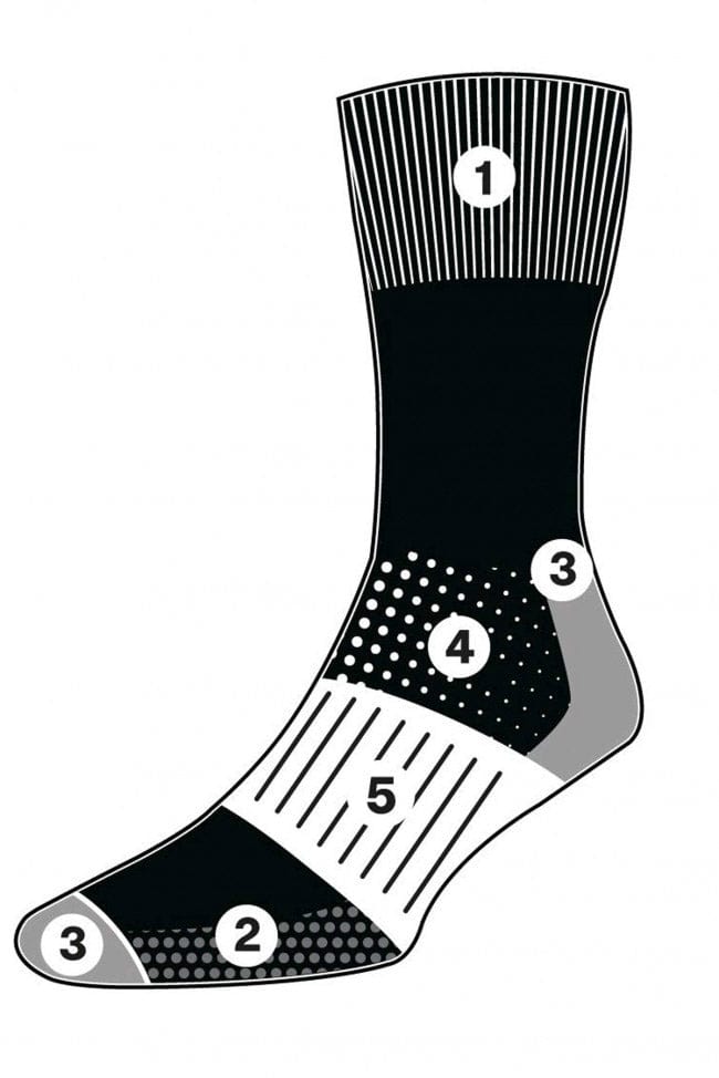 HJ Hall Comfort Top Wool Work Socks 2 Pack - Assorted