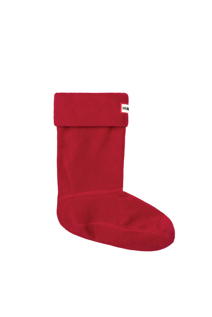 Hunter Recycled Fleece Short Boot Sock - Military Red