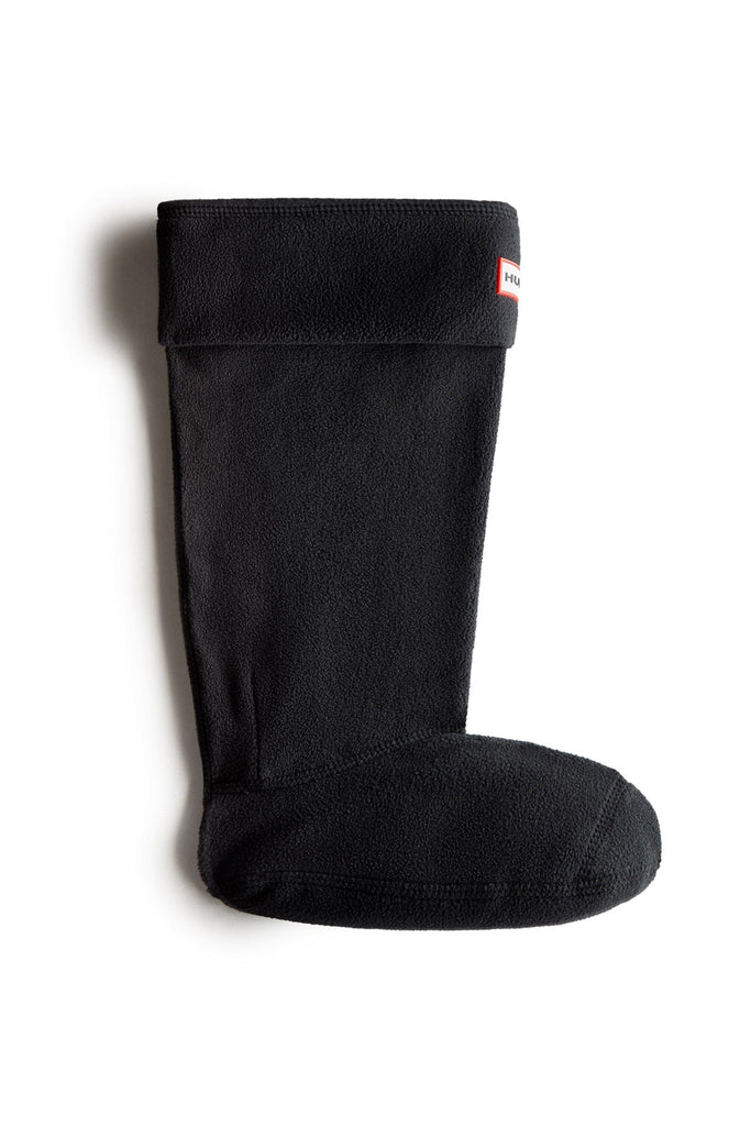 Hunter Recycled Fleece Tall Boot Sock - Black