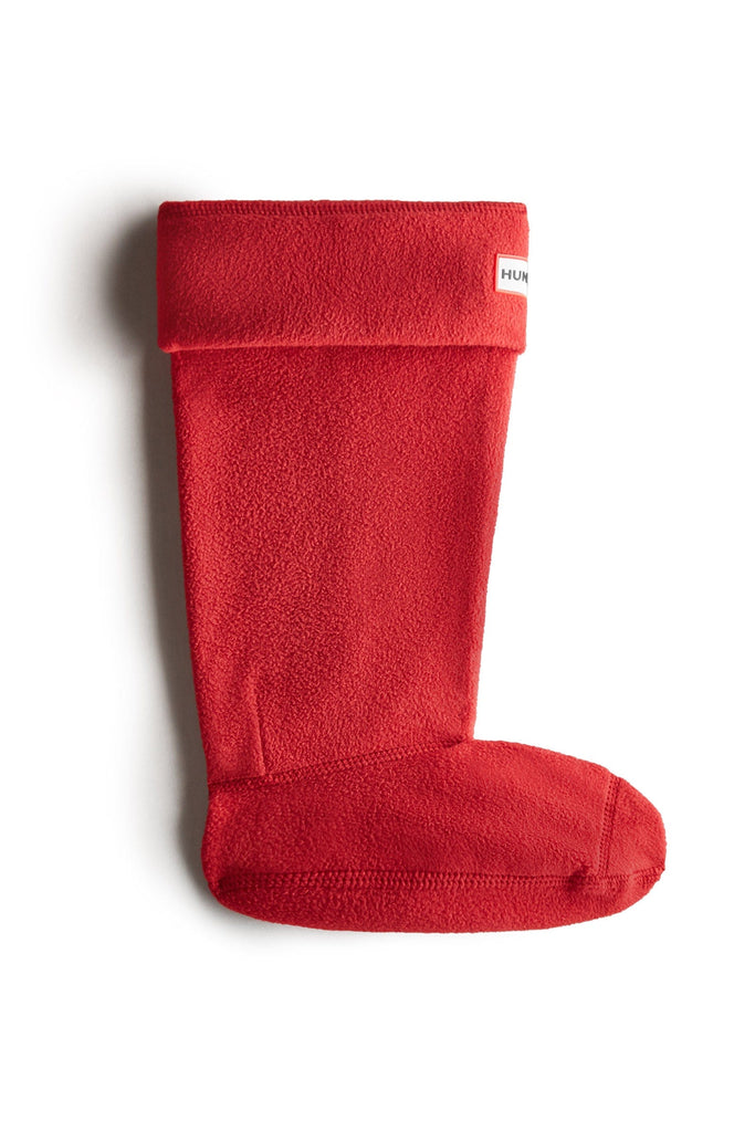 Hunter Recycled Fleece Tall Boot Sock - Military Red