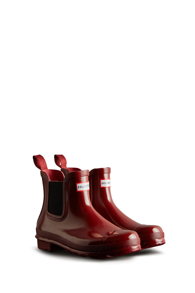 Hunter Womens Original Chelsea Gloss Boot - Fall Red