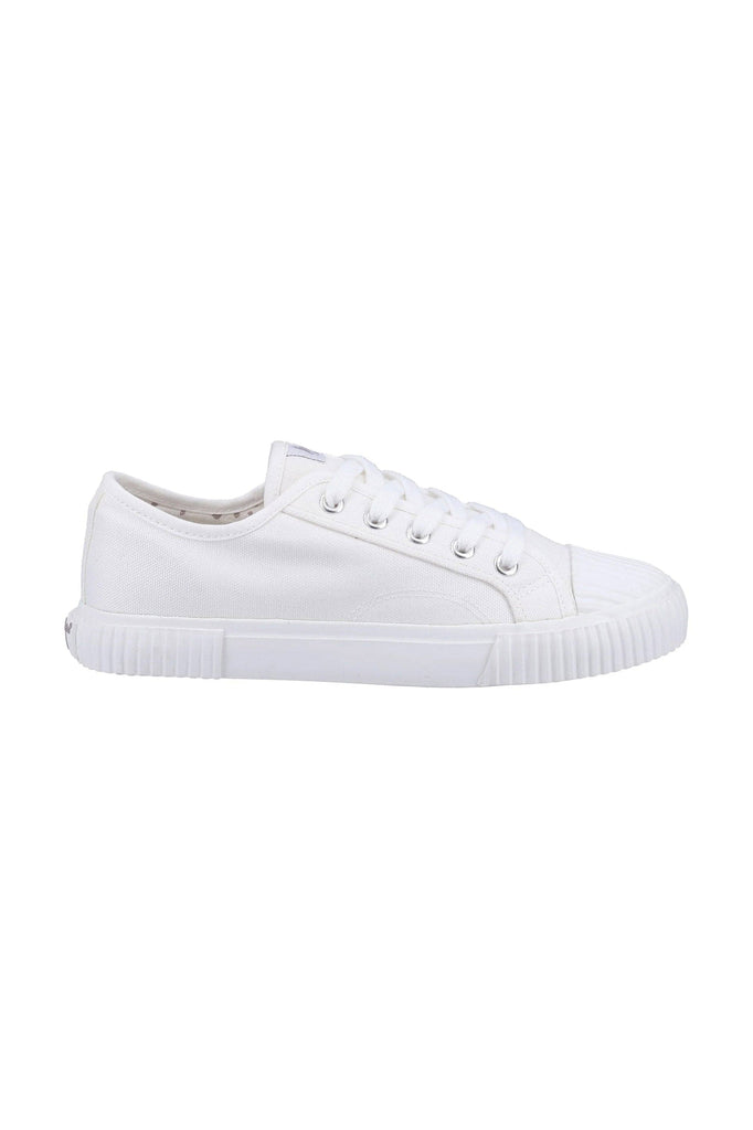 Hush Puppies Brooke Canvas Trainers - White
