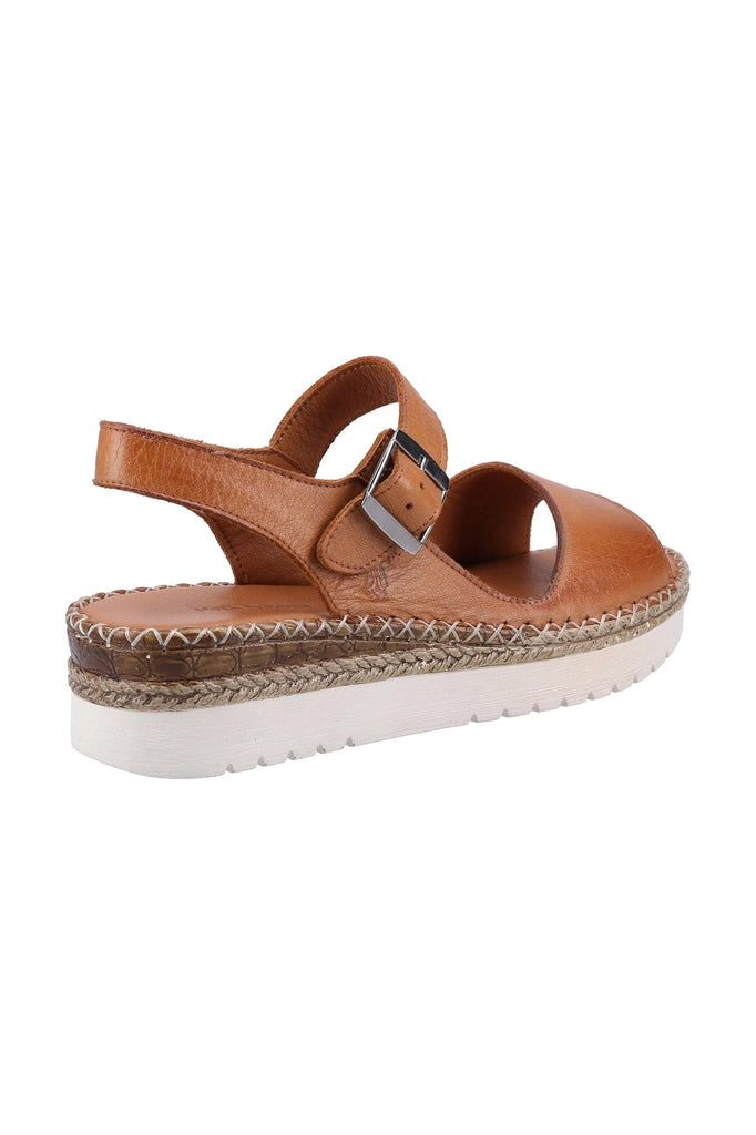 Hush Puppies Stacey Leather Sandals - Tan