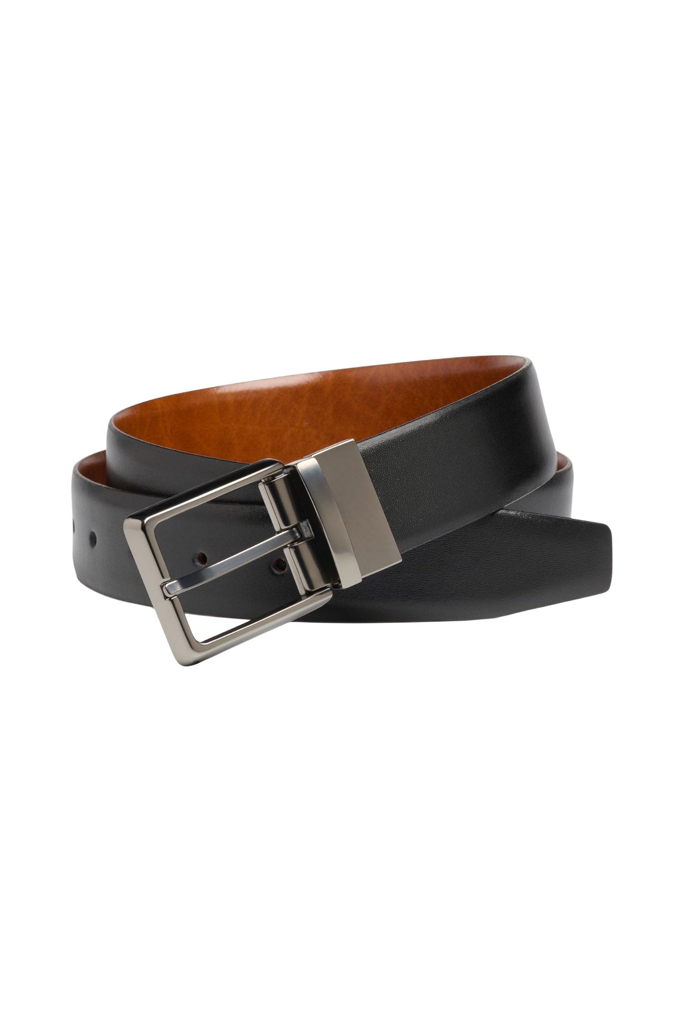 Ibex 35mm Reversible Leather Belt - Black/Tan