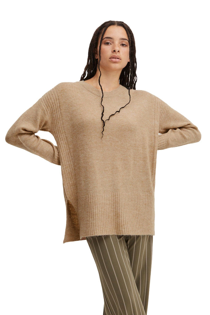 Ichi Kamara Long Sleeve Knit Pullover - Nomad