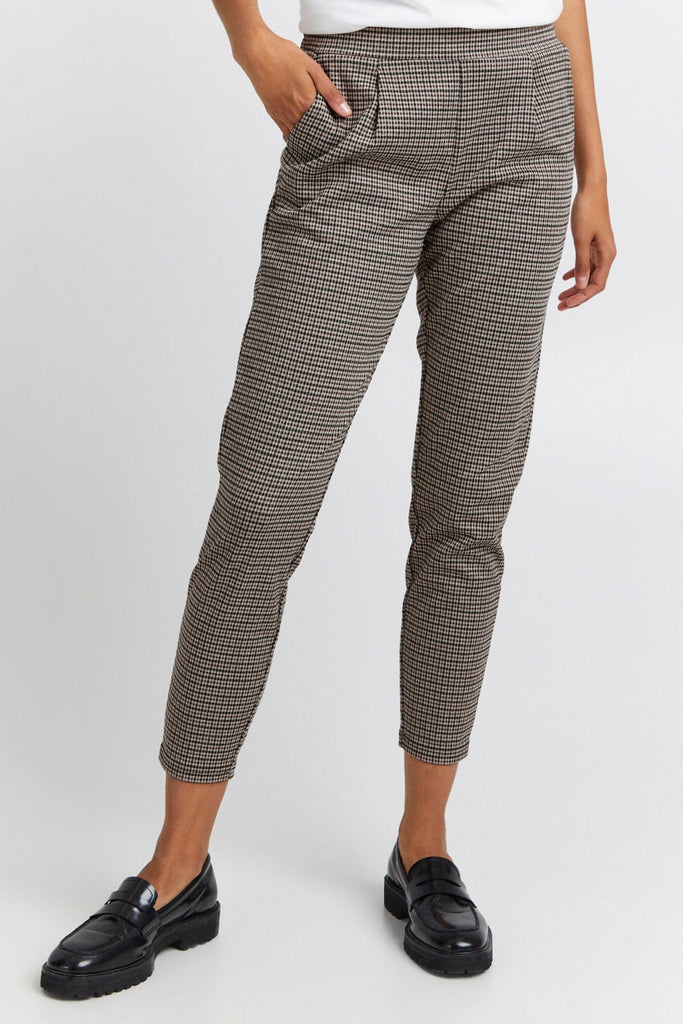 Ichi Kate Chameleon Jersey Trousers - Nomad