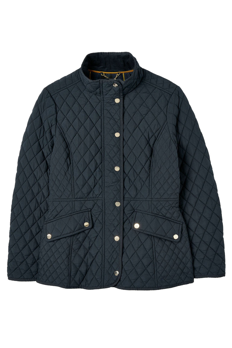Joules Allendale Showerproof Quilted Jacket - Dark Navy – Potters of Buxton