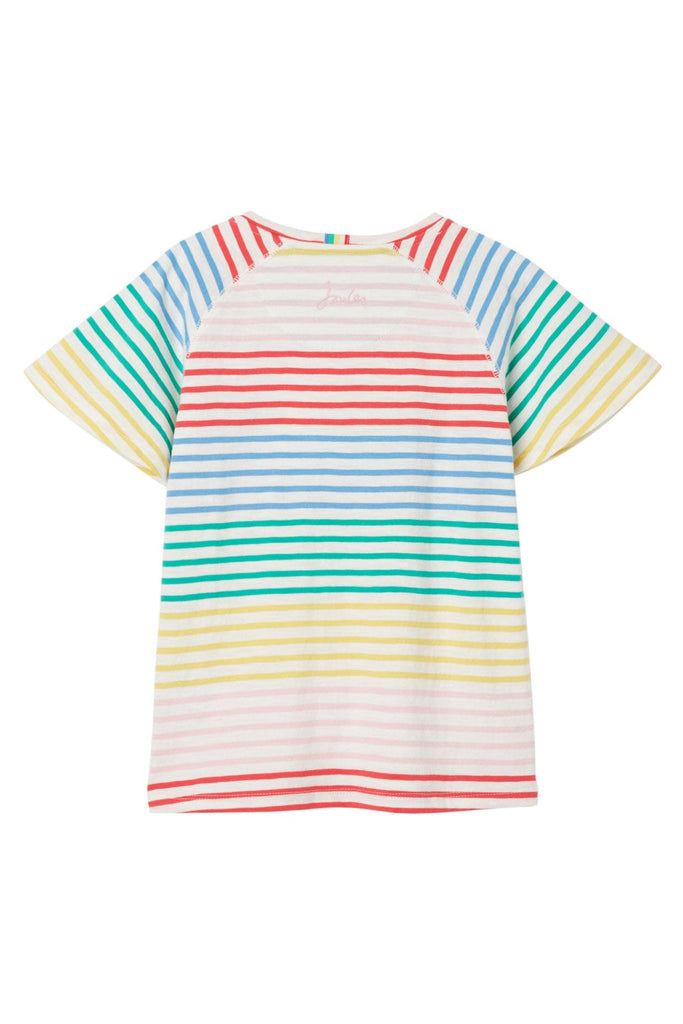 Joules Berry Embroidered T-Shirt - Multi Stripe