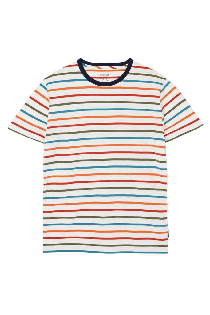 Joules Boathouse Stripe T-Shirt - Cream Multi Stripe