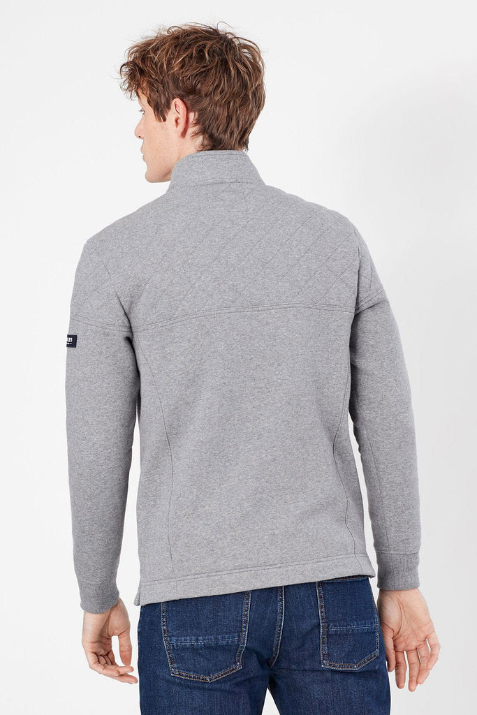 Joules Darrington Quarter Zip Sweatshirt - Grey Marl