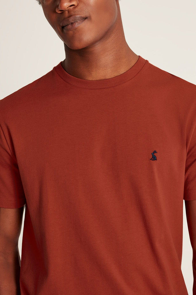 Joules Denton Plain Jersey T-Shirt - Dark Orange