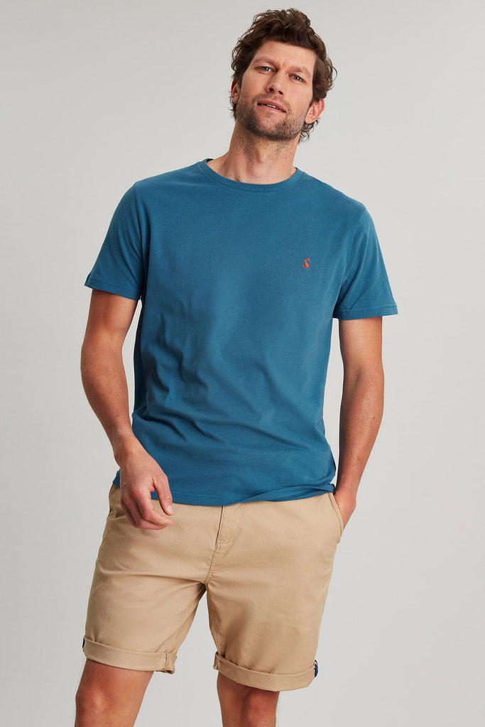 Joules Denton Plain T-Shirt - Turquoise
