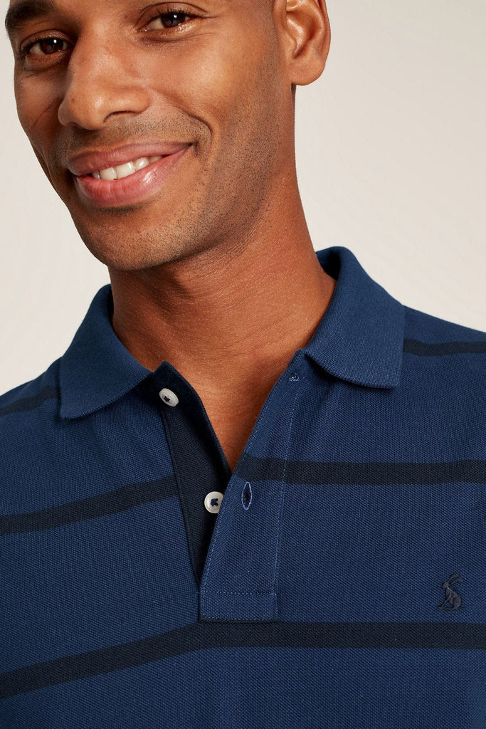 Joules Filbert Classic Fit Polo Shirt - Blue Stripe