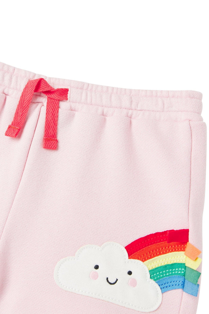 Joules Hamden Sweat Shorts - Pink Rainbow
