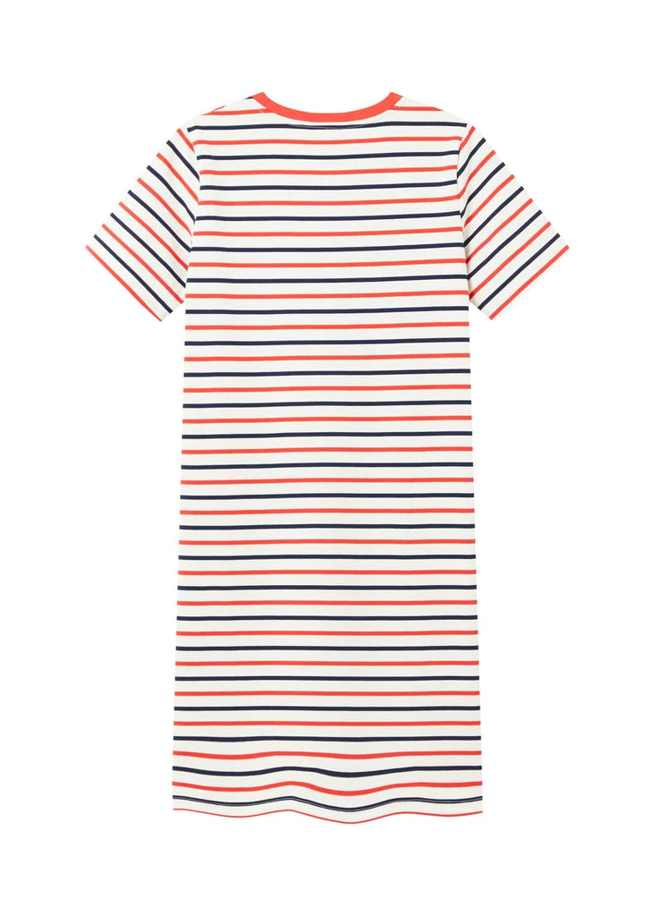 Joules Liberty A-Line Jersey Dress - Red Navy White Stripe