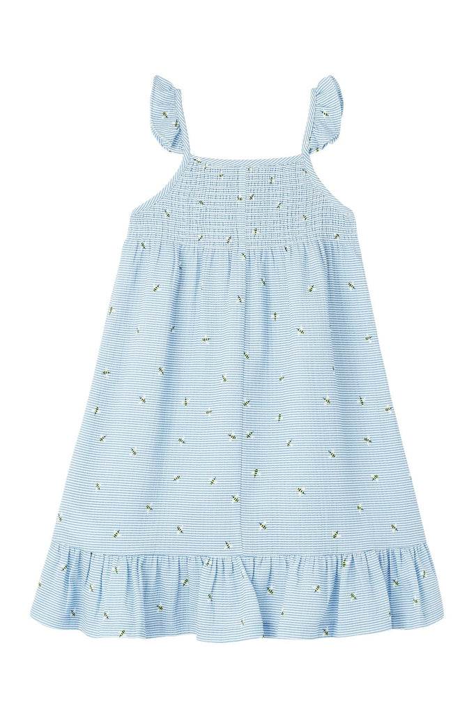Joules Lucia Woven Dress - Blue Bee Stripe