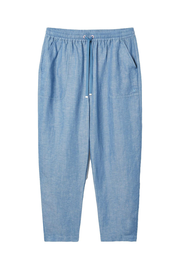 Joules Lynn Easy Tapered Trousers - Light Chambray