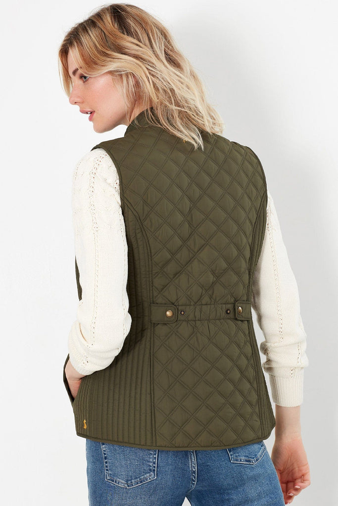Joules Minx Quilted Gilet - Grape Leaf