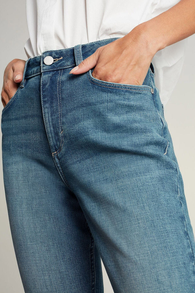 Joules Monroe High Rise Stretch Skinny Jeans - Light Denim