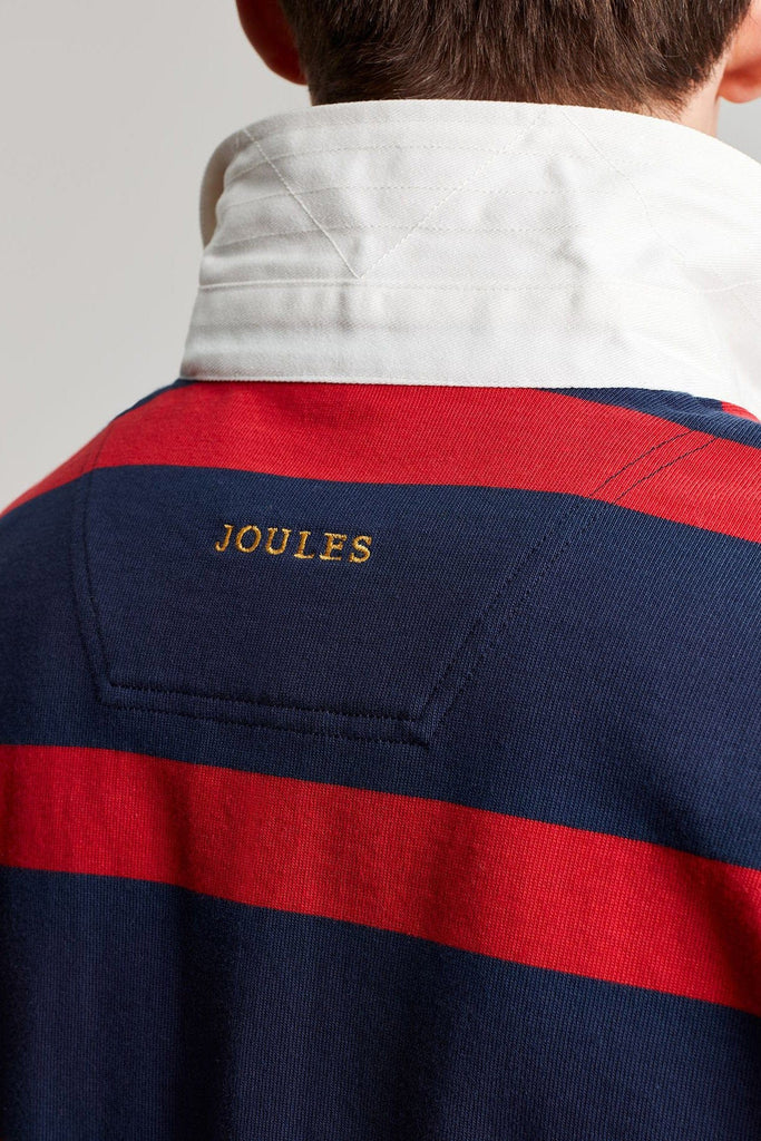 Joules Onside Rugby Shirt - Navy Red Stripe