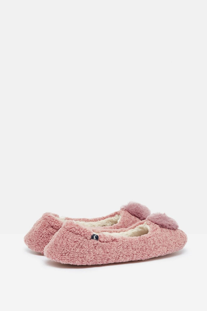 Joules Pombury Ballet Style Slippers - Soft Pink
