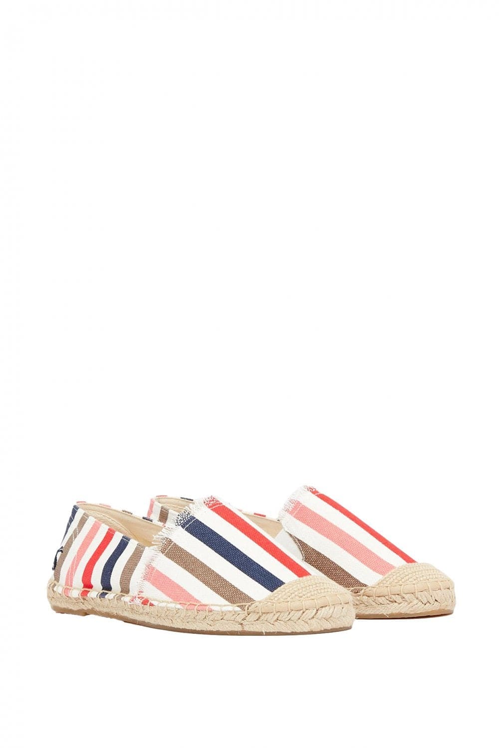Joules Shelbury Espadrilles - Cream Stripe