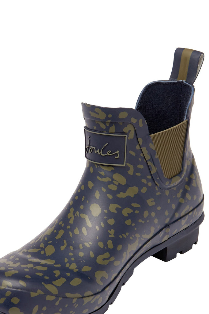 Joules Short Height Printed Wellibobs - Khaki Leopard