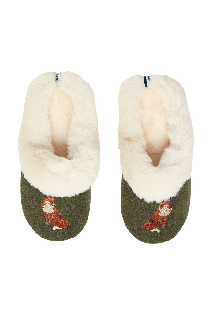 Joules Slippet Luxe Slippers - Heritage Green