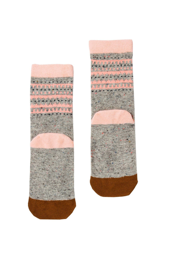 Joules Warmley Fluffy Sock - Grey Hare 219487_GREYHARE_4-8