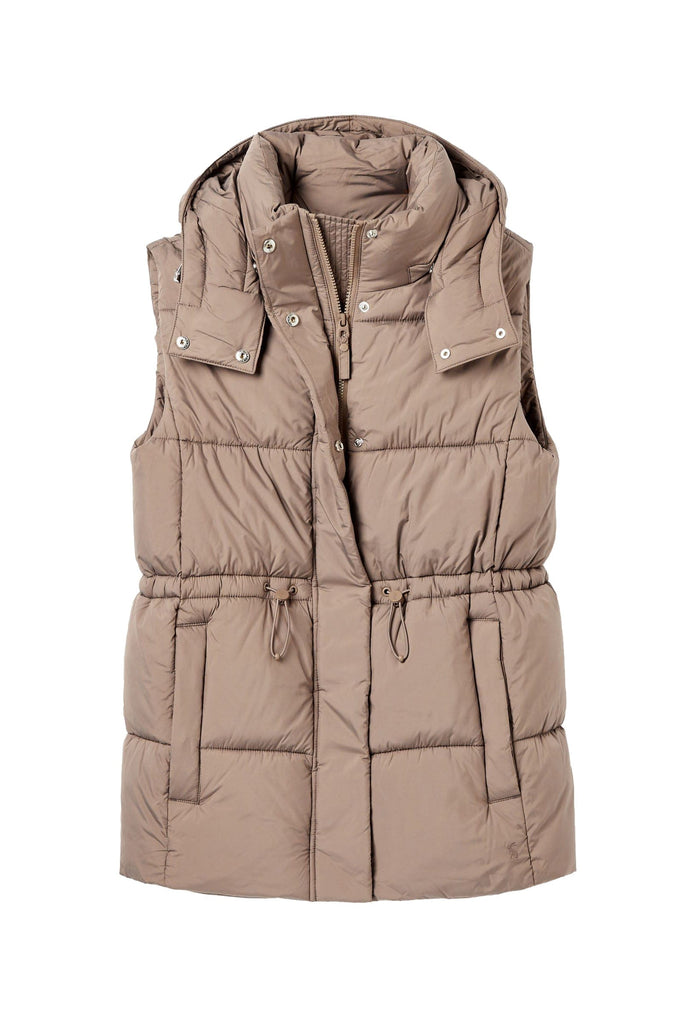 Joules Witham Showerproof Padded Gilet - Pearl