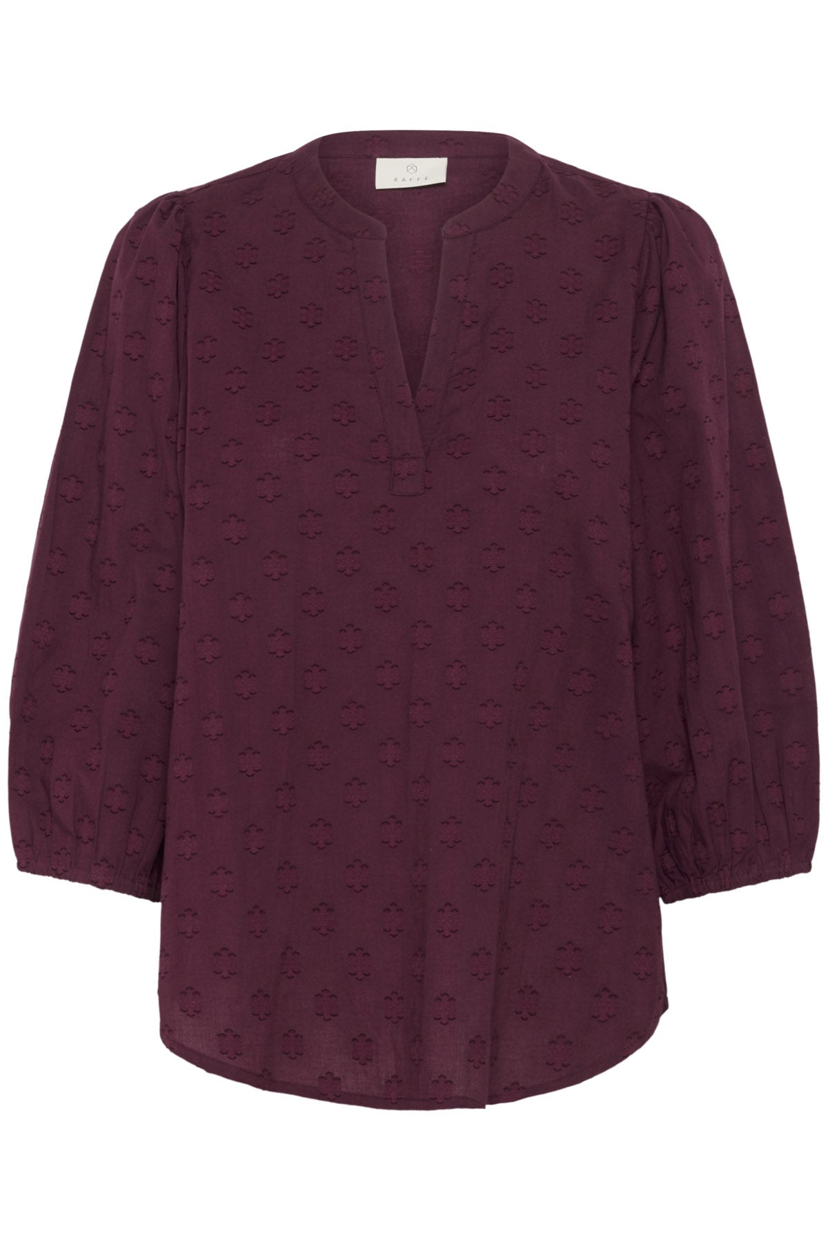 Kaffe Enya Cotton Blouse - Windsor Wine