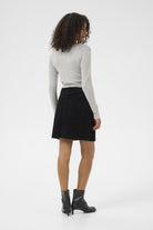 Kaffe Lizza Fine Knit Jumper - Light Grey Melange