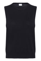 Kaffe Lizza Knit Sleeveless Knit Jumper - Black Deep